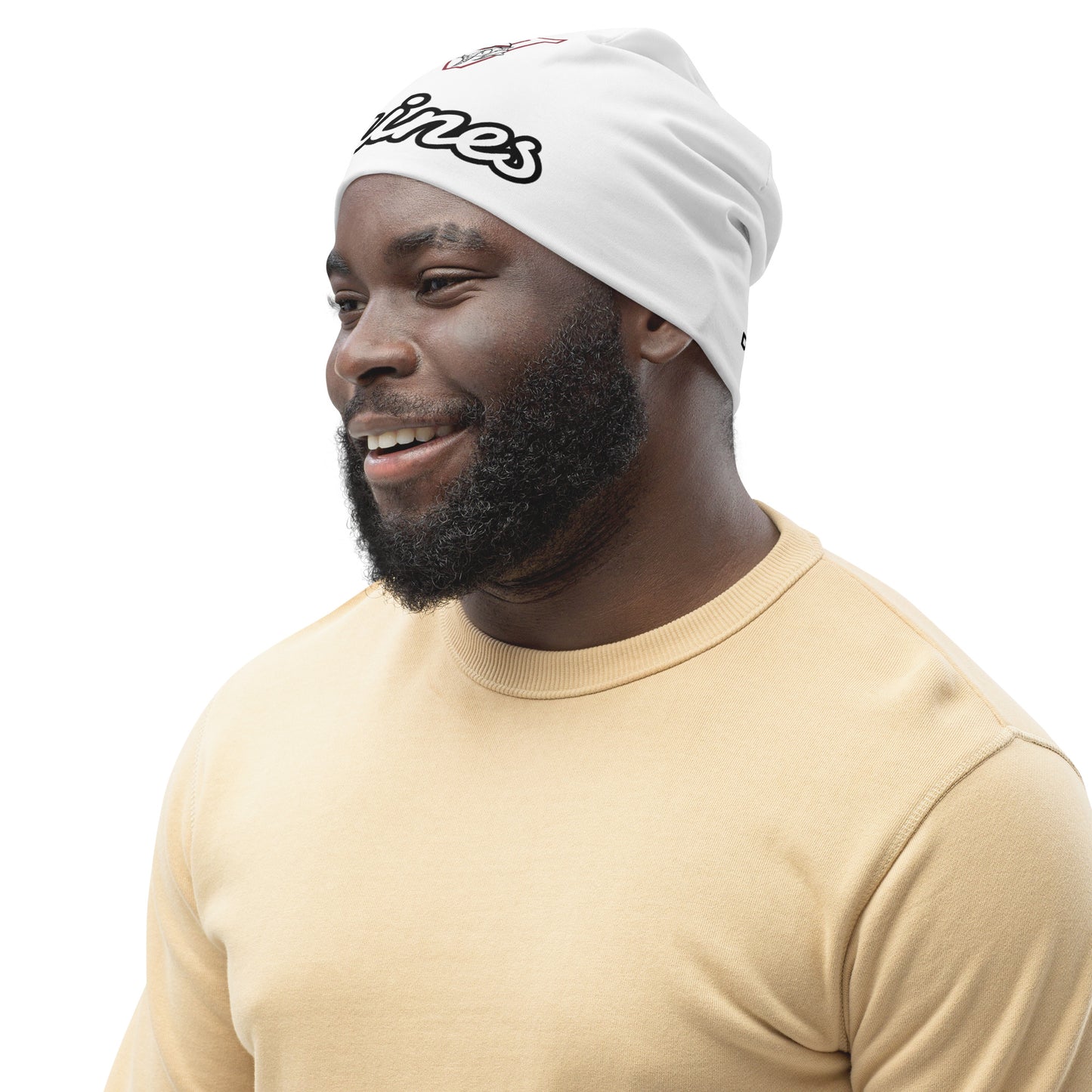 Raines White All-Over Beanie