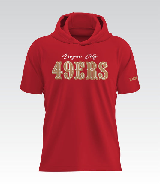 League City 49ers HydroFlow Pro Hood Tee (Red)