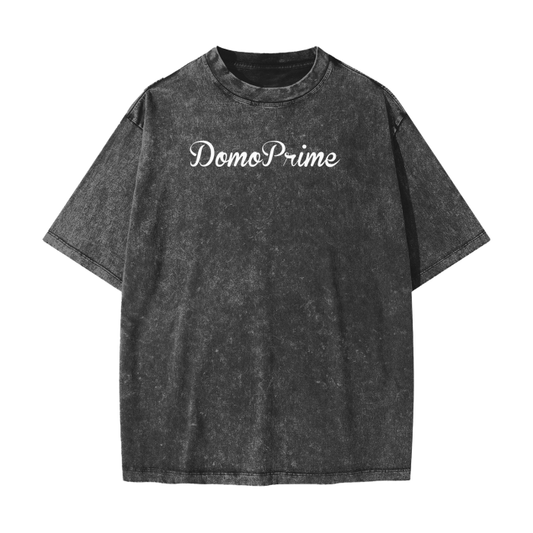 Domo Prime Gray Acid Washed Shirt