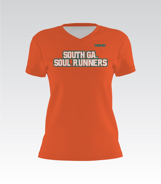 South Ga. Soul Runners Lady V-Neck (Orange)