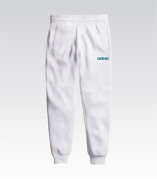 DOMO White/Teal Joggers