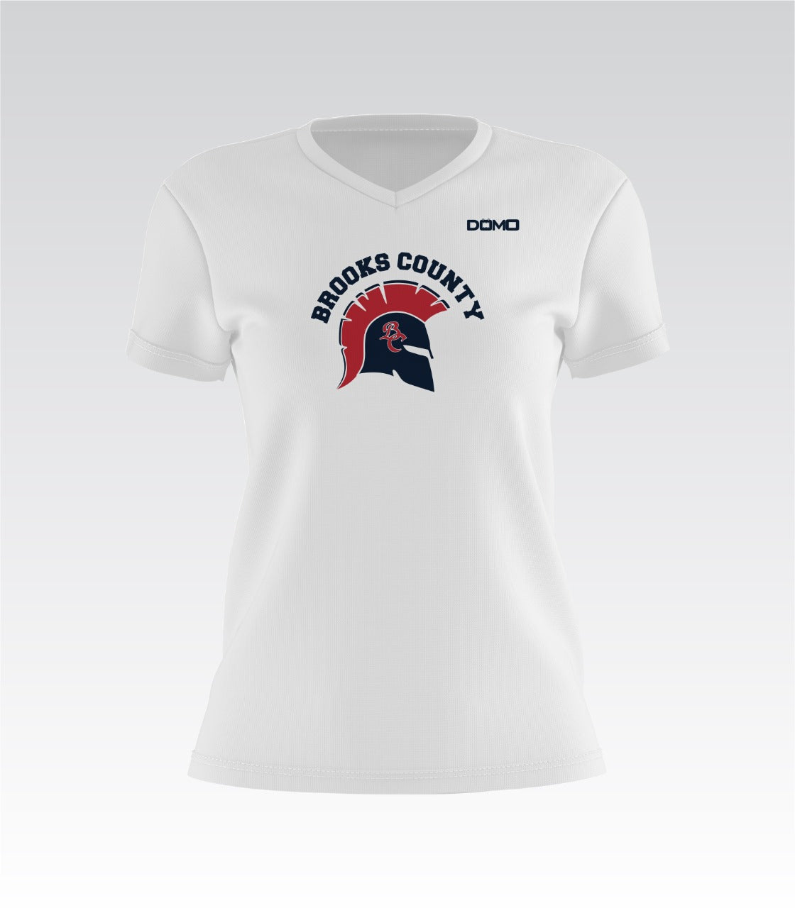 Brooks County Lady V-Neck (White)