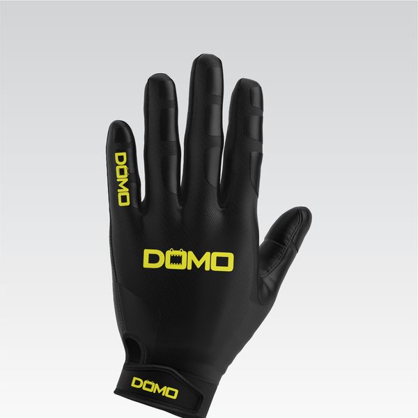 Black/Yellow Football Gloves