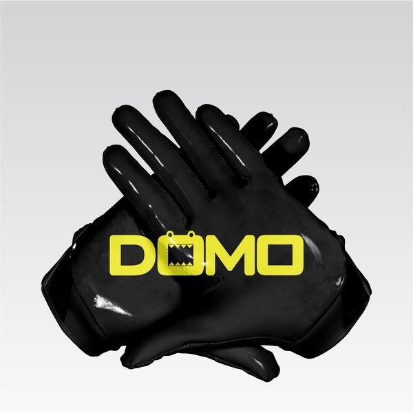 Black/Yellow Football Gloves