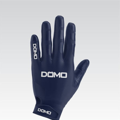 Navy Blue/White Football Gloves