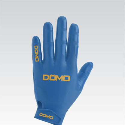 Baby Blue/Gold Football Gloves