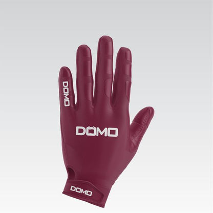 Maroon/White Football Gloves