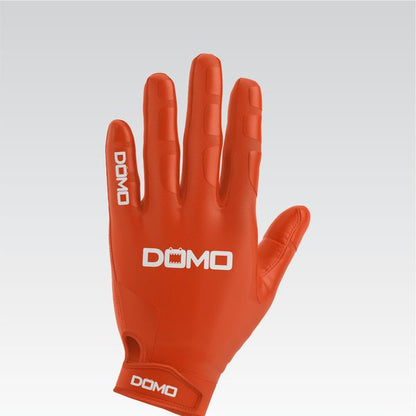 Orange/White Football Gloves