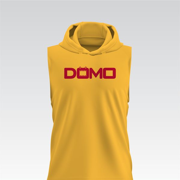 DOMO Gold/Red HydroFlow Pro Sleeveless Hood Tee