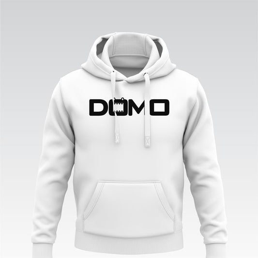 DOMO Breeze Blocker – Fleece Hoodie (White/Black)