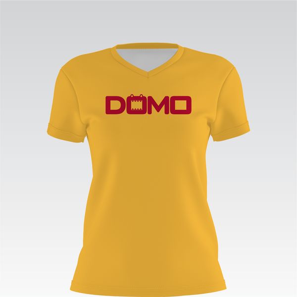 DOMO Gold/Red Lady V-Neck