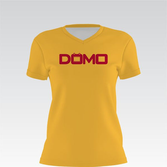 DOMO Gold/Red Lady V-Neck