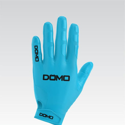 Light Blue/Black Football Gloves