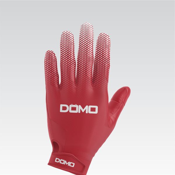 Red/White Dotted Football Gloves