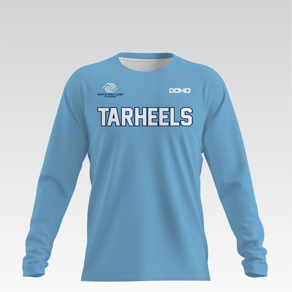 Valdosta Boys & Girls Club Tarheels HydroFlow Pro Long sleeve Tee (Carolina Blue)