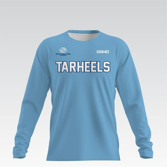 Valdosta Boys & Girls Club Tarheels HydroFlow Pro Long sleeve Tee (Carolina Blue)