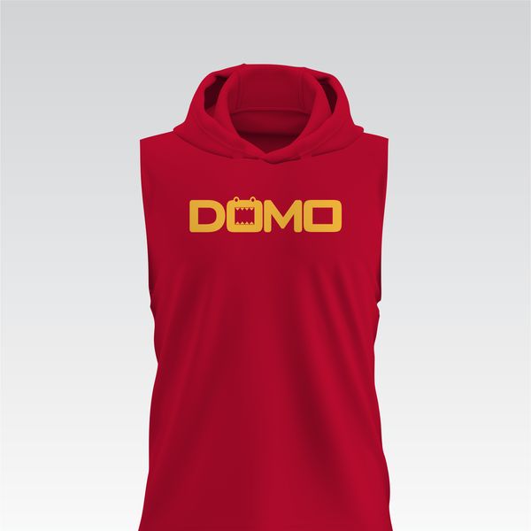 DOMO Red/Gold HydroFlow Pro Sleeveless Hood Tee