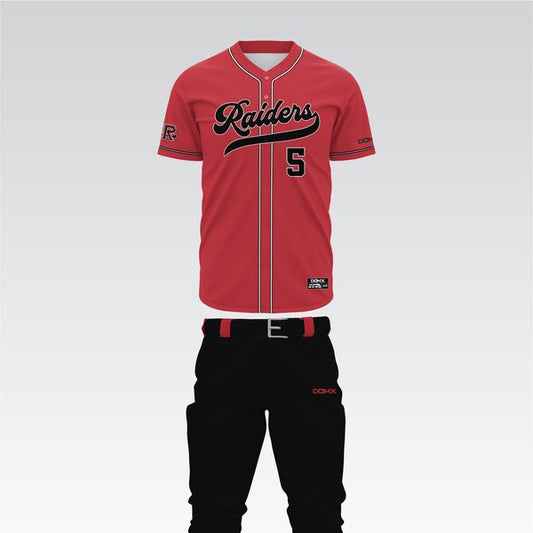 " Crimson Red" Baseball Uniform