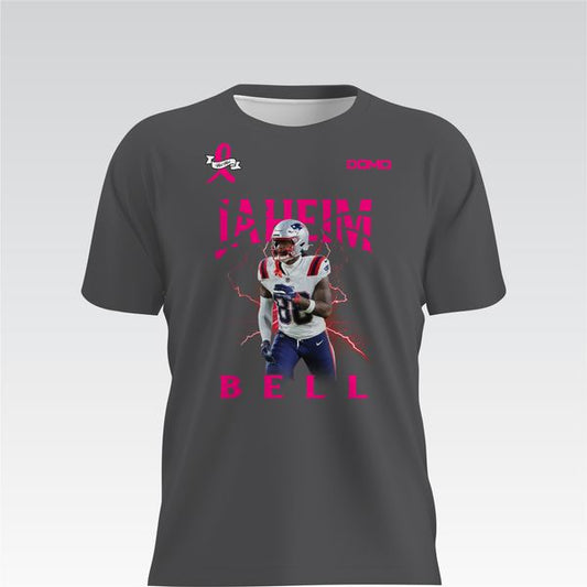 Solo Dri-Fit Jaheim Bell Breast Cancer Awareness Graphic Tee (Gray)