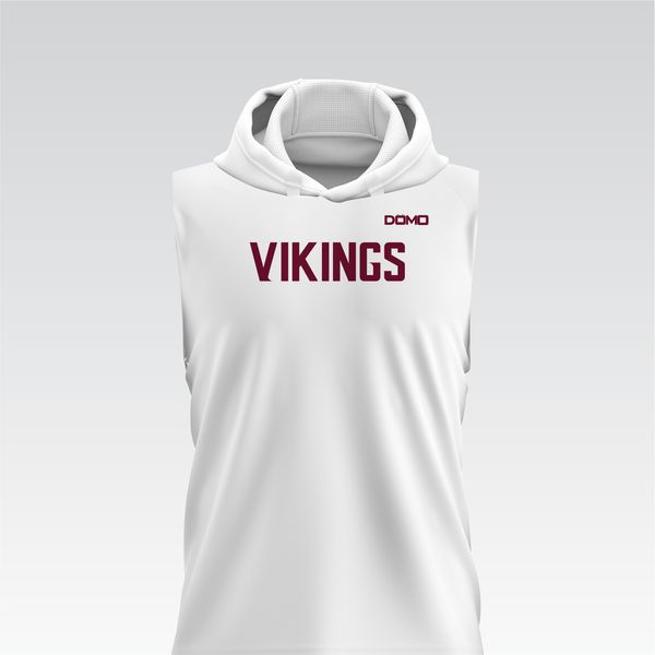 Lowndes Vikings HydroFlow Pro Sleeveless Hood Tee (White)