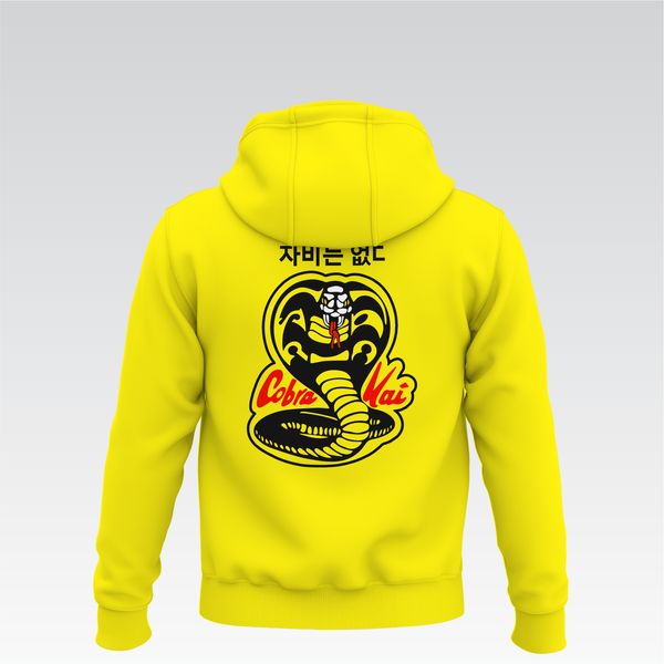 Cobra Kai Breeze Blocker – Fleece Hoodie (Yellow)