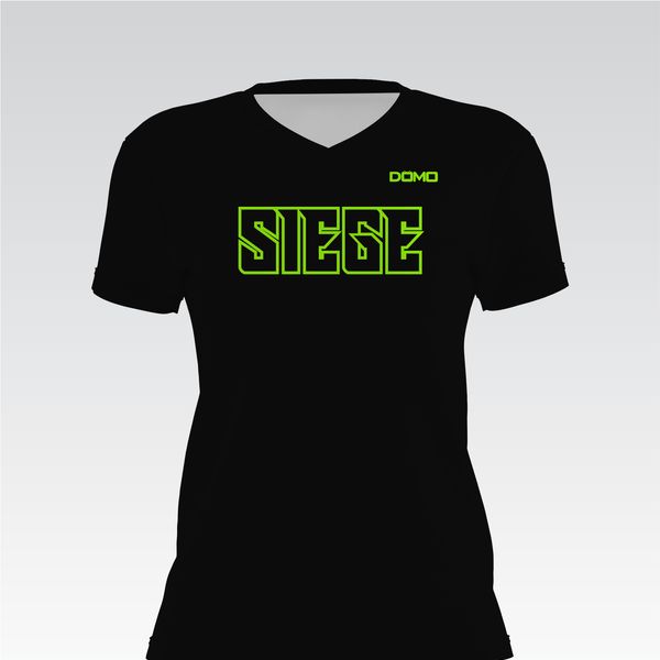 Team Seige Baseball Lady V-Neck (Black)