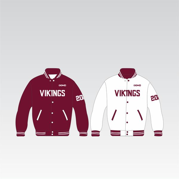 Lowndes Vikings Reversible Alumni Jacket (Maroon and White)