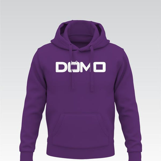 DOMO Breeze Blocker – Fleece Hoodie (Purple/White)