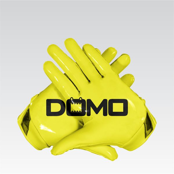 Yellow/Black Football Gloves