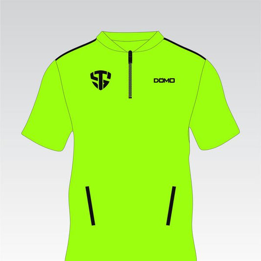 Team Seige Baseball Zip Crest – Quarter Zip Pull Over (Neon Green)