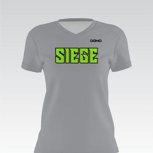 Team Seige Baseball Lady V-Neck (Gray)