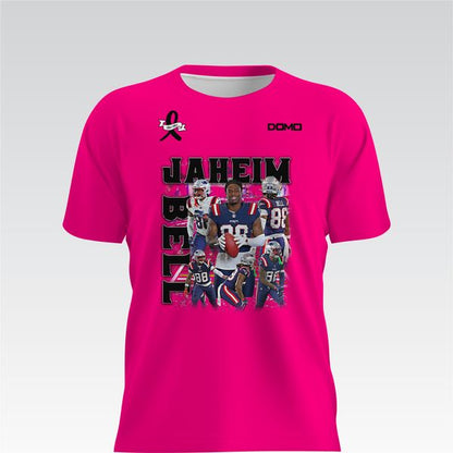 Dri-Fit Jaheim Bell Breast Cancer Awareness Graphic Tee (Hot Pink)