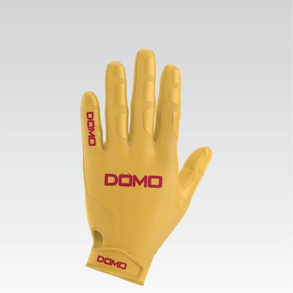 Gold/Red Football Gloves