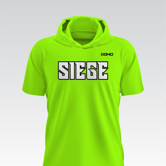 Team Seige Baseball HydroFlow Pro Hood Tee (Neon Green)