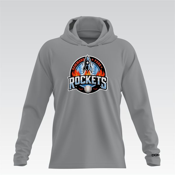 Hammond Park Rockets HydroFlow Pro Hooded Long sleeve Tee (Gray)